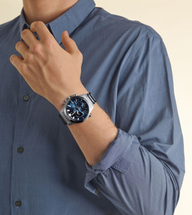 Чоловічий годинник Casio ECB-30D з секундоміром, водонепроникністю та Bluetooth