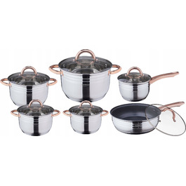Набір каструль Hoffner Elegance, 12 предметів, 4366