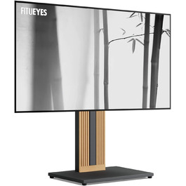Підставка для телевізора FITUEYES Zen Series Black - дерев'яна, поворотна, регульована по висоті (32-65 дюймів)