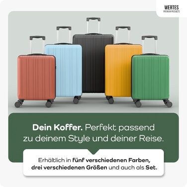 Чемодан великий 100L з TSA замком, жорсткий корпус, подвійні колеса, 67см, зелений