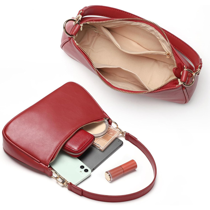 Сумка жіноча WantGor Clutch Tote червона: кросбоді, міні-хобо, екошкіра, ретро