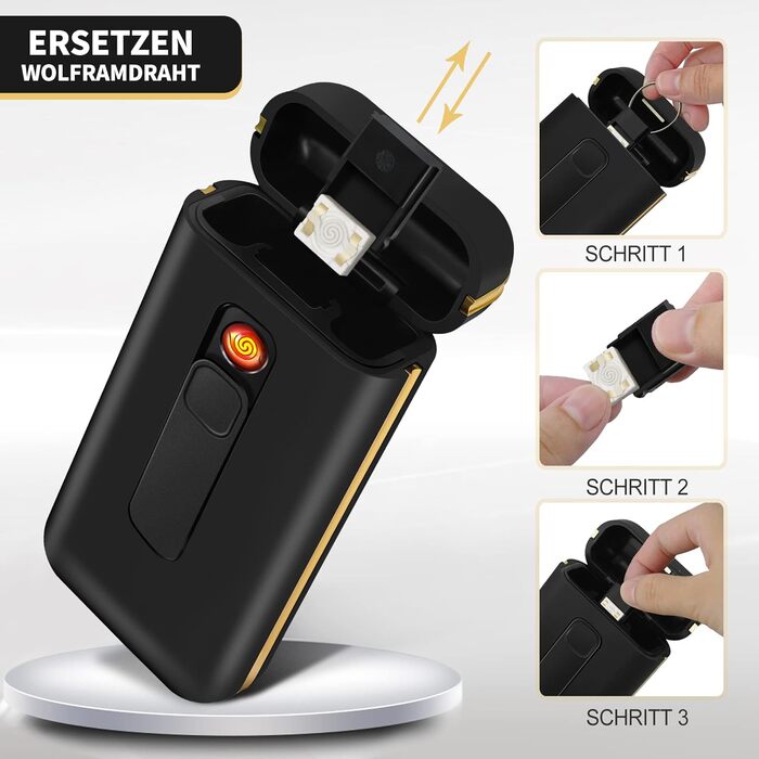 Електронне табакерне аксесуар Lafagiet XL666: кейс для сигарет з запальничкою, LED-дисплей, 18 шт. King Size, подарунок для чоловіків