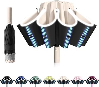 Міцний парасолька з 40 спиць, автоматичний парасолька-кніпс, діаметр 105 см - для жінок та чоловіків (Holzreis)