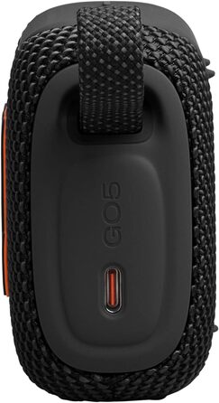 JBL GO 5: Портативна Bluetooth колонка, чорна. Водонепроникна, до 10 годин роботи, потужний бас