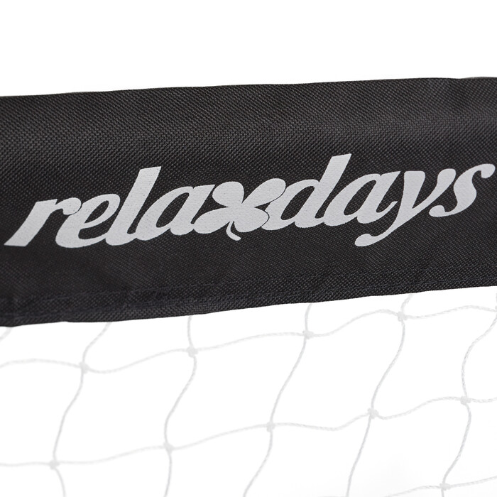 Relaxdays Football Goal Set, 2-Piece, Black