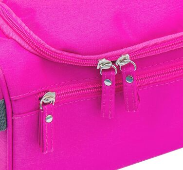 Сумка для туалетних аксесуарів у подорожі для чоловіків та жінок. Сумка-органайзер для косметики з можливістю підвішування (Рожева)