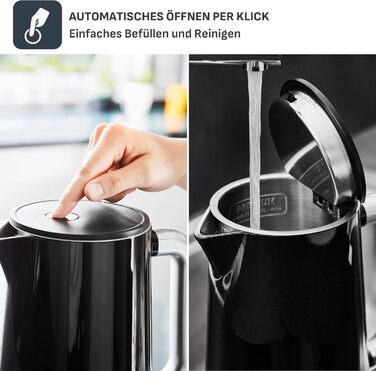 Електричний чайник Tefal Smart’n Light з регулятором температури та функцією підігріву, LED-дисплеєм, швидким нагріванням