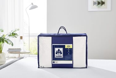 Irisette Lotte 4-Season Duvet - Made in Germany - Quilted Comforter with Top Cool Fabric, washable at 95 degrees, includes storage bag, 135 x 200 cm, white, Öko-Tex Certified 135 x 200 cm 4-Season Duvet