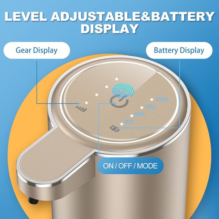 Автоматичний диспенсер для мила Amyzavls, 380 мл, USB, сенсорний, для ванної, кухні, офісу, інфрачервоний сенсор, підтримка рідкого та пінного мила