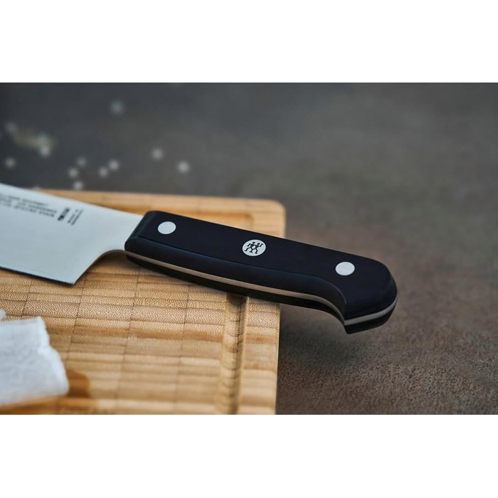 Ніж Nakiri ZWILLING Gourmet 17 см, нержавіюча сталь, пластикове руків'я, чорний, Німеччина