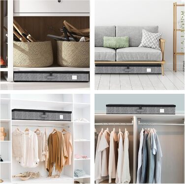 Органайзер для зберігання під ліжком Fixwal, 11 см, 2 шт.