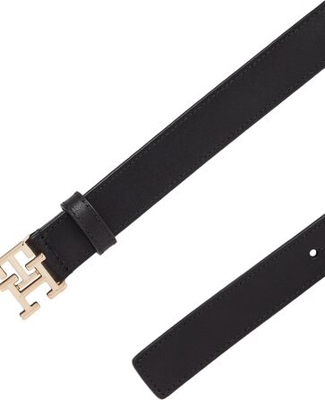 Ремінь жіночий Tommy Hilfiger Logo 2.5 AW0AW17248, чорний, регульований, 75 см