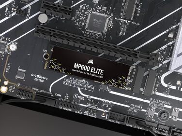 SSD CORSAIR MP600 ELITE 1TB M.2 PCIe Gen4 x4 NVMe - Швидкий диск для ігор та ПК, 7000 МБ/с
