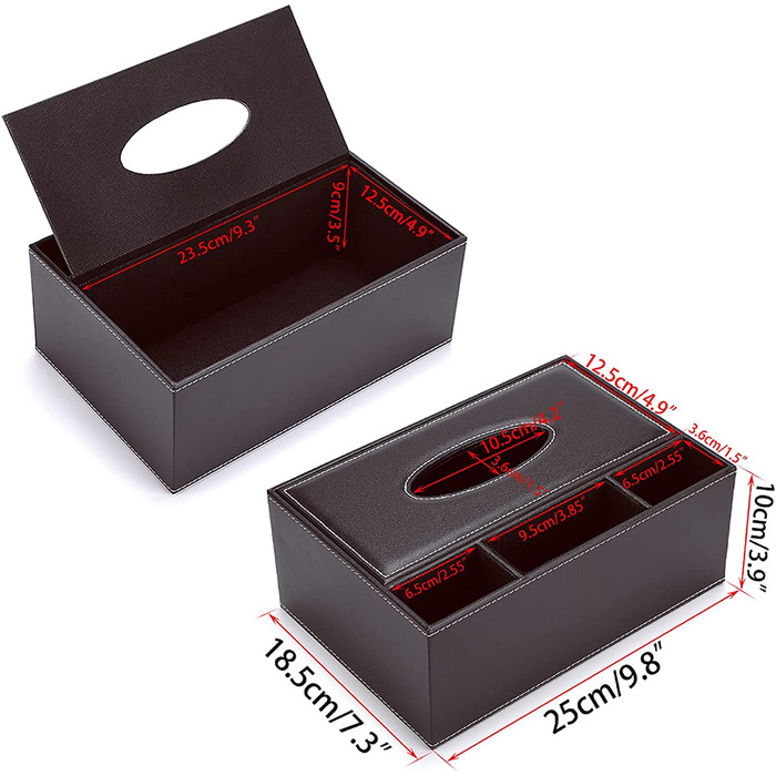 Cosmetic Tissue Dispenser BSTKEY (Brown)