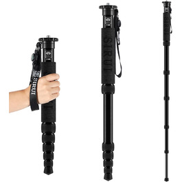 Штатив-монопод SIRUI P-306 для камери: легкий, компактний, алюміній, 6 секцій, до 155 см, 8 кг