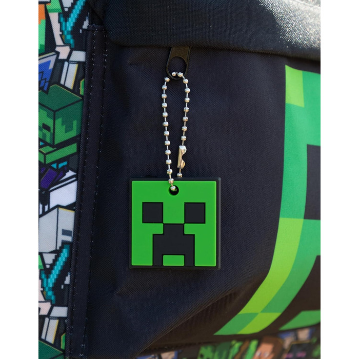 Рюкзак Minecraft для хлопчиків: ігровий рюкзак з принтом Creeper, Zombie, Skeleton, Enderman та Cave Spider | для школи, подорожей, геймінгу