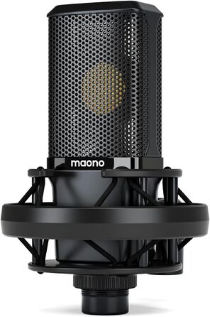 MAONO PM500T XLR Конденсаторний мікрофон з діафрагмою 34 мм, корпус із цинкового сплаву преміум-класу, студійний мікрофон для запису, подкастингу та стрімінгу