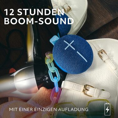 Портативна Bluetooth колонка Ultimate Ears MINI ROLL: Водонепроникна, пилозахисна (IP67), потужний бас, 40м радіус дії - Gentle Black
