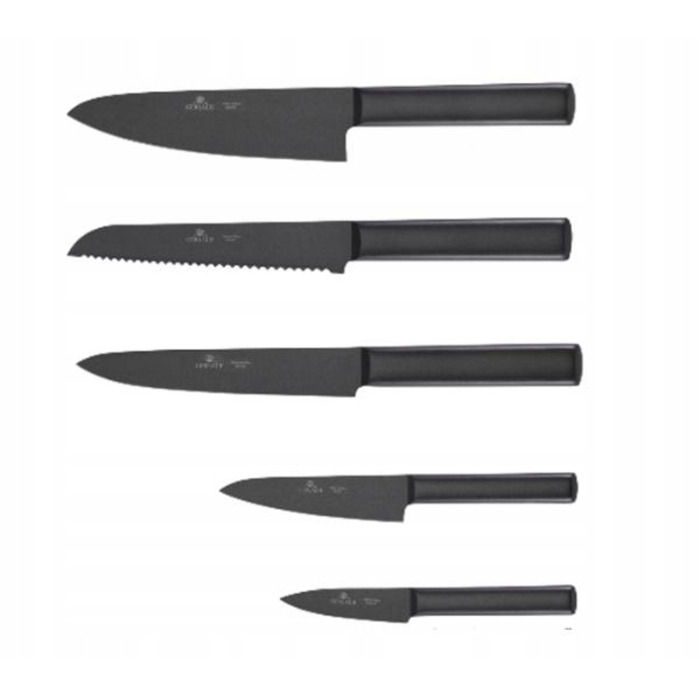 Набір ножів у підставці Gerlach Ambiente Black NK 984, 5 предметів