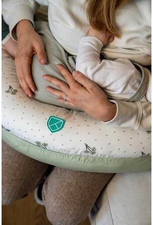 Подушка для вагітних Koala Babycare XXL з бавовняним чохлом - сертифікований медичний виріб, подушка для сну на боці, сіра та біла