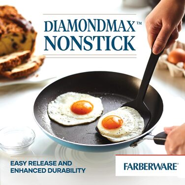 Набір кухонного посуду Farberware Cookstart DiamondMax: 15 предметів, антипригарне покриття, включає форми для випічки та кухонні аксесуари, миється в посудомийній машині