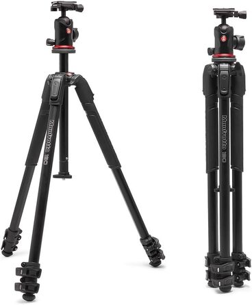 Штатив Manfrotto 190X з алюмінію – 3-секційний для бездзеркальних та DSLR камер (Alu 3 Segm Kit з Arca Swiss)