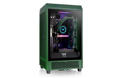 Корпус Thermaltake The Tower 200 Turquoise Mini-ITX з вертикальним кріпленням | Скло Temperate Glass | 280 мм AIO | Підтримка GPU до 380 мм | Турквіз