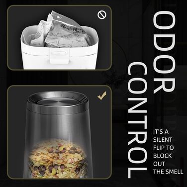 Сміттєвий кошик зі швивальною кришкою 10 л, матовий нержавіюча сталь, для ванної кімнати та вітальні (Чорний з золотом)