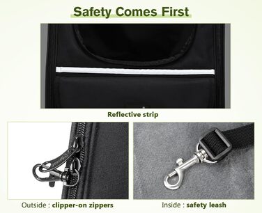 Рюкзак для кота Pecute з сіткою, дихаючий та легкий, для собак та котів до 6 кг (Чорний, Класичний)