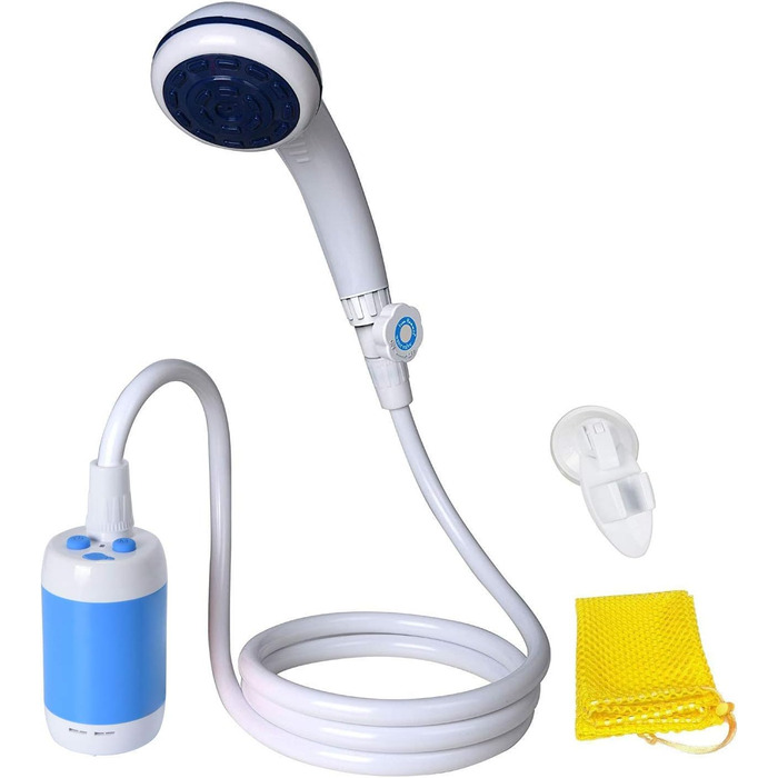 Laserbeak Portable Shower Electric Shower Camping Shower with Built-in 4800mAh Batteries and Showerhead Shut-off Valve