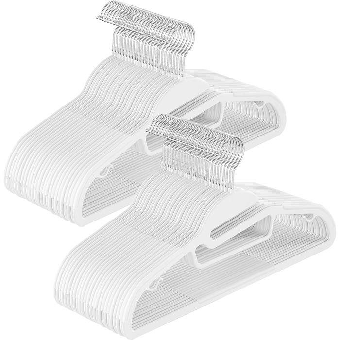 Плечики для одягу SONGMICS, 20 шт., пластикові, з поворотним гачком, 41.5 см, сірі