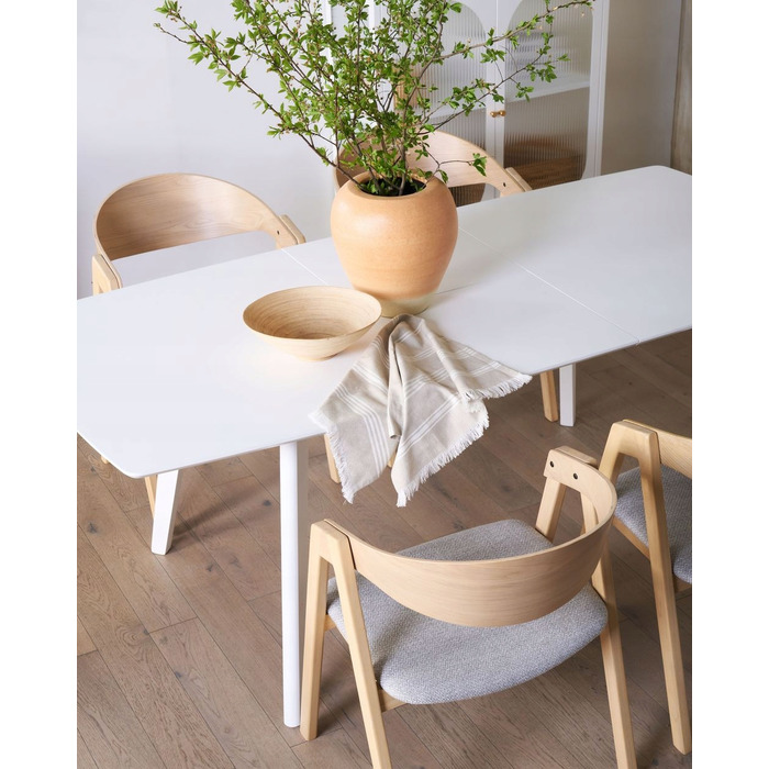 Декоративна керамічна ваза SKIONE, 34 см, світло-коричнева