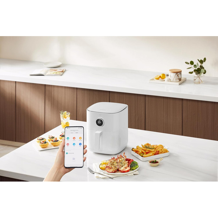 Фритюрниця Xiaomi Smart Air Fryer 4.5 л, біла, розумна, електрична