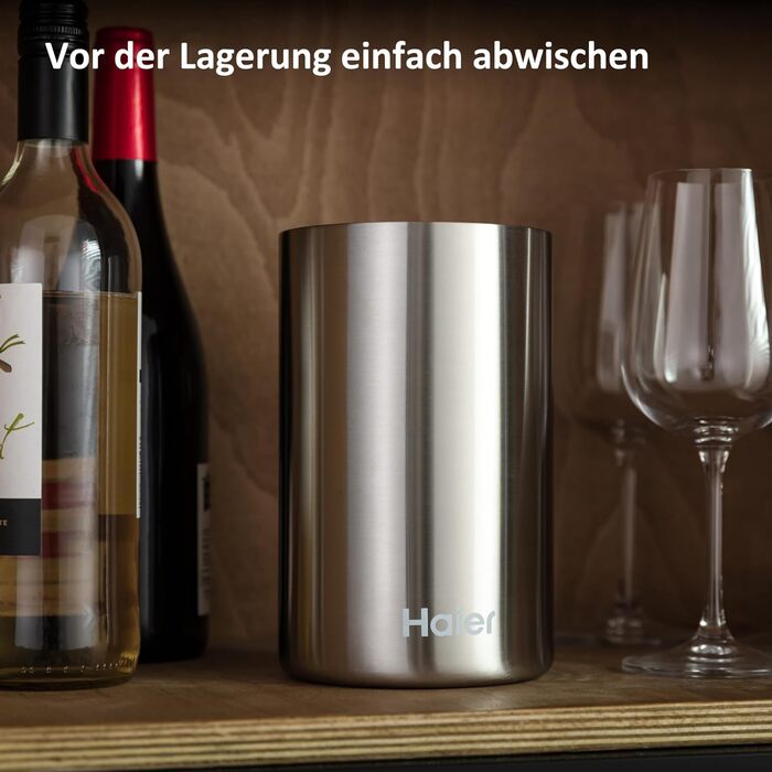 Охолоджувач для вина Haier Premium Collection - нержавіюча сталь, для дому та свят