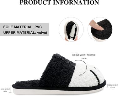 Чорні домашні тапочки MAXTOP з м'якого плюшу у вигляді кігтика кота з пам'ятівою піною, жіночі, 38/39 EU