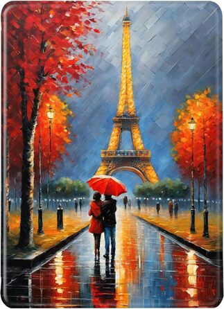 Чохол для Kindle Paperwhite 12-го покоління (2024) Flip з силікону, захисний чохол Kindle Colorsoft з автопробудженням, PU/TPU, чохол-книжка для читання, дитячий/жіночий дизайн, Signature Edition, 7 дюймів (колір 3)