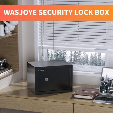 Сейф настінний Safe Tresor WASJOYE з ключем 19L для грошей, коштовностей, документів (25x35x25 см)