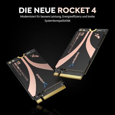 SSD Sabrent Rocket 1TB 2242 PCIe Gen 4 NVMe DRAM-Less - SB-2142-1TB