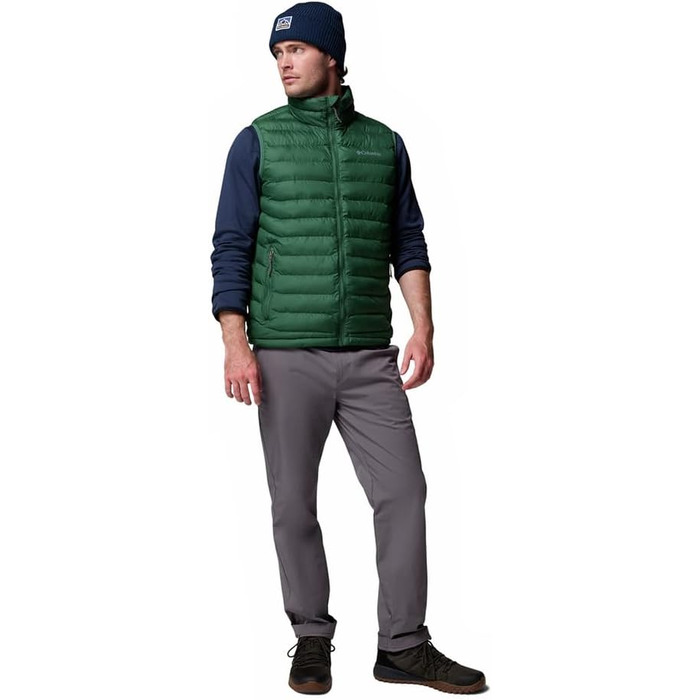 Чоловічий утеплений жилет Columbia Powder Lite II Vest, стібаний, колір Rain Forest