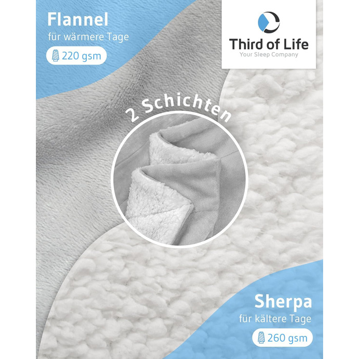 М'яка ковдра KAMI 150x200 см з кишенею для телефону та захистом від бруду - тепла плед для вітальні, дивану, ліжка (світло-сіра)