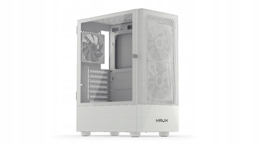 Корпус для ПК Krux Vako RGB ATX, загартоване скло, вентилятори 2x140мм 1x120мм, білий