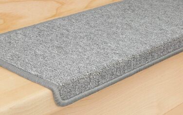 Kettelservice-Metzker Stair Treads/Step Mats Ariston 15-Piece Value Set Rectangular Light Grey 15 Pieces Light Grey Rectangular