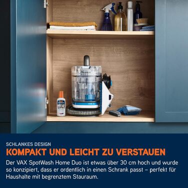 Vax SpotWash Max Pet Edition: потужний мийник для килимів та м'яких меблів з технологією SpinScrub, 2.8л XL-резервуар, глибоке очищення для тварин, диванів та твердих підлог (Home Duo)