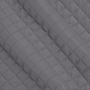 Amazon Basics велика стьобана ковдра 220x240 см, темно-сіра, з діамантовим візерунком