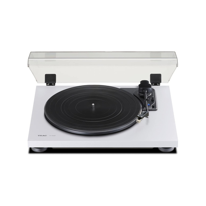 Програвач вінілу Teac TN-180BT-A3 White з Bluetooth, ремінним приводом, 3 швидкості (33/45/78 об/хв) та вбудованим фонокоректором