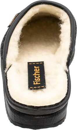 Чоловічі домашні тапочки Fischer з теплою підкладкою, повсть, 204609, 43 EU, чорний, антрацит, 205