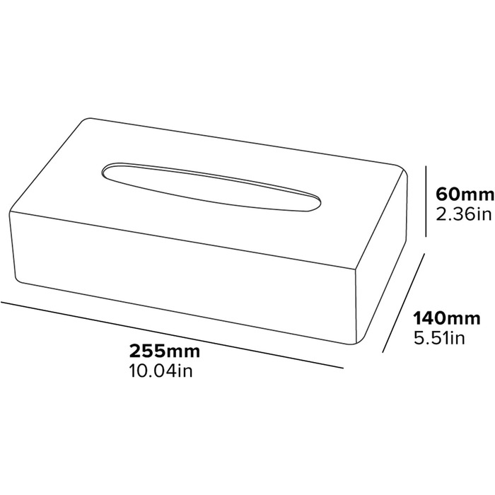 Кришка для серветок прямокутної форми Corby (Devon / TBC0002) срібляного кольору