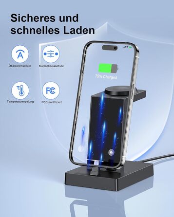 Швидкісна зарядна станція ADADPU 30W USB-C для кількох пристроїв, чорна