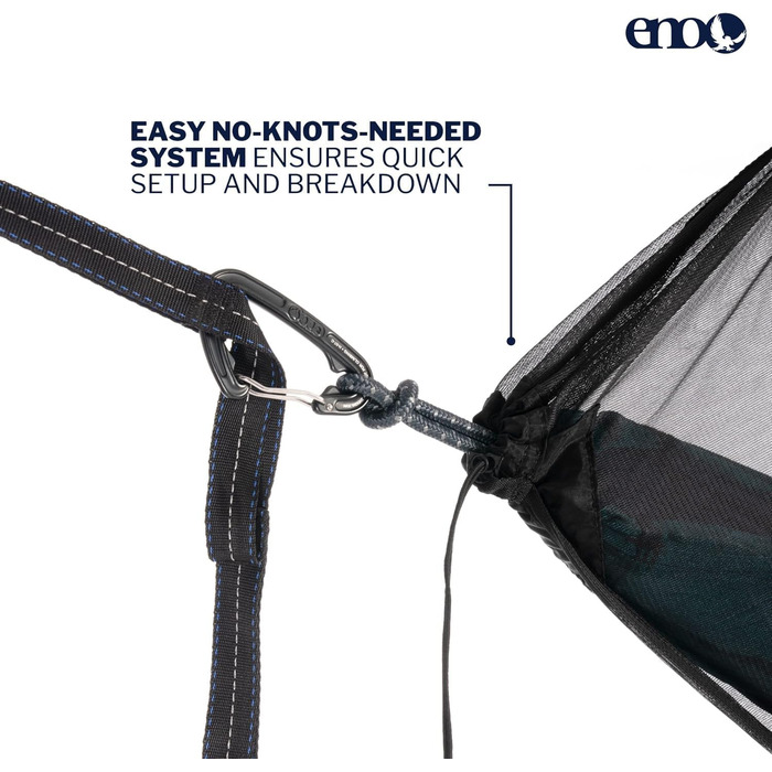 Москітна сітка ENO Guardian для гамака 70D Ripstop Nylon - чорна