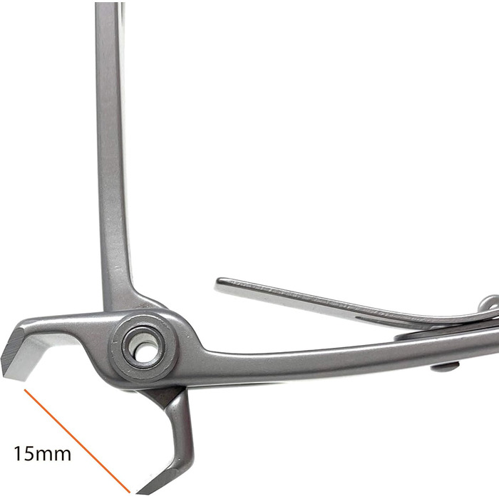 Кусачки для нігтів Kohm CP-220L прямі, 5 мм, для товстих нігтів, сріблясті